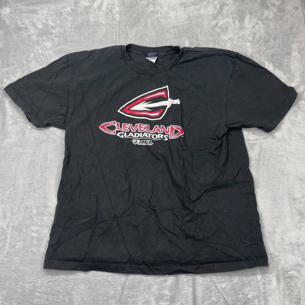 Cleveland Gladiators Shirt Mens 2XL Black AFL Arena Football League Crewneck Tee